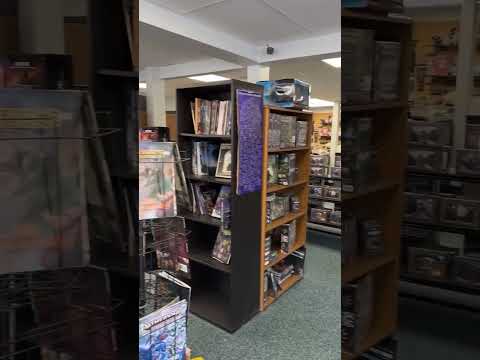 Vs. my view at the game store.